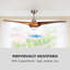 132cm Ceiling Fan with Light Kit