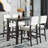 5-Piece Counter Height Dining Set, Dining Table Set Dining Room Set, Classic Elegant Table And 4 Chairs