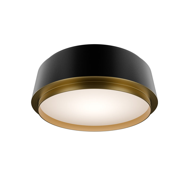 Salvo 9" Dimmable LED Flush Mount Light Fixture With Built In Color Temperature Adjustability Switch From 2700K/3000K/3500K/4000K