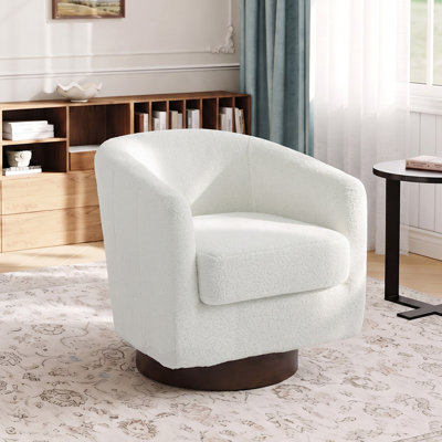 Upholstered Teddy Swivel Accent Chair