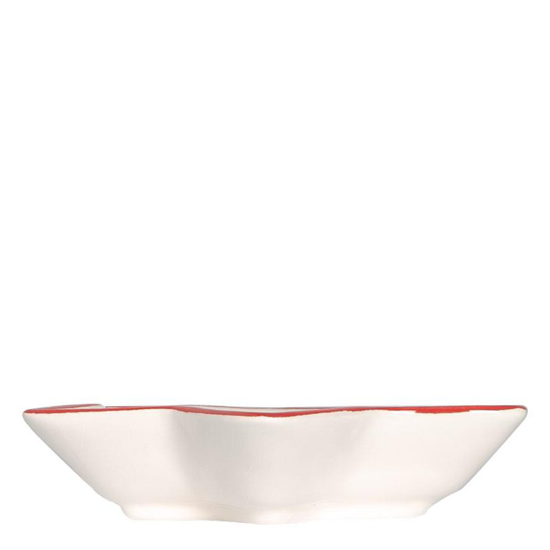 Nicola Spring - Father Christmas Star Serving Plates - 18cm - White
