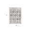 Tapis damassé gris 2 pi x 5 pi