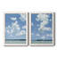 «Juillet Lakeside I», ensemble de 2 peintures sur toile encadrées-40310929-40310928