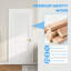 Portes intérieures ventilées, persienne moderne en bois aggloméré blanc 24 x 80 pour la maison