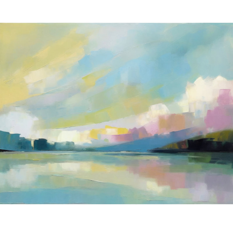Lake Sunset - Wrapped Canvas Print, 15" H x 18" W x 1.5" D