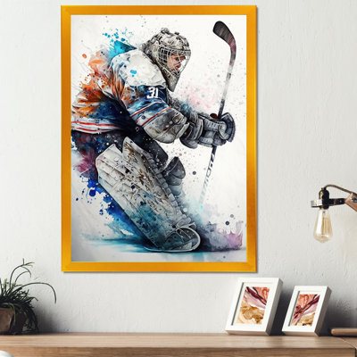 Hockey gardien de but IV - Impression sur toile