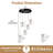 5 - Light Dimmable Cluster Pendant Light
