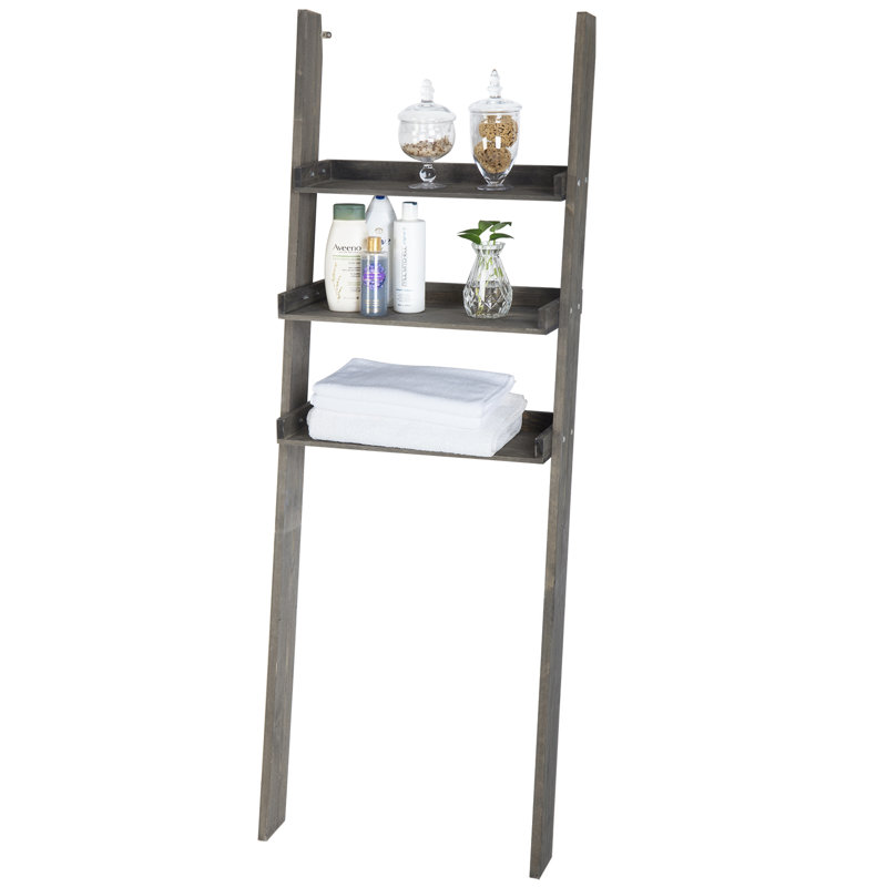 Rangement pour salle de bain en bois massif Arkins