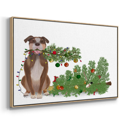 Christmas Des - Wrapped Canvas Print