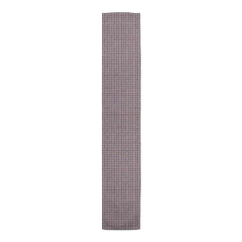 Synn Rectangular Plaid Table Runner, 72" x 16", Maroon