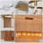 Modern Rattan Pendant Light With Acrylic Panels And Natural Texture