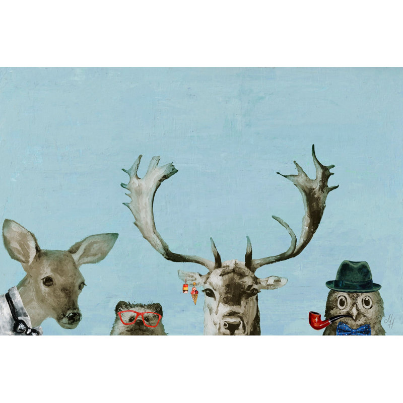 'Too Cool for the Party' Print on Wrapped Canvas, 8" H x 12" W x 1.5" D