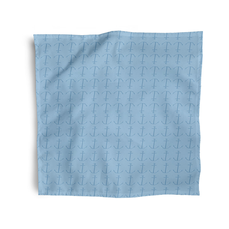 Ensemble de serviettes 4 pièces Wimer Coastal, L 18 po x L 18 po, Rouge / blanc cassé