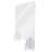 Polycarbonate 1 Panel Sneeze Guard with Pass Through Window-959070036