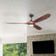 Ventilateur de plafond 70 po noir mat avec lumière Honeywell Taiga