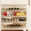 Rangement à chaussures en bois massif beige-585386674