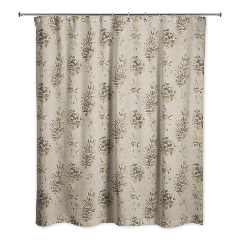 Rideau de douche Chebeague, Brun