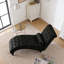 Fauteuil inclinable en velours capitonné-57427031