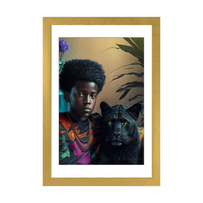 Afrofuturist African Boy - Blackpanther Spirit Animal I