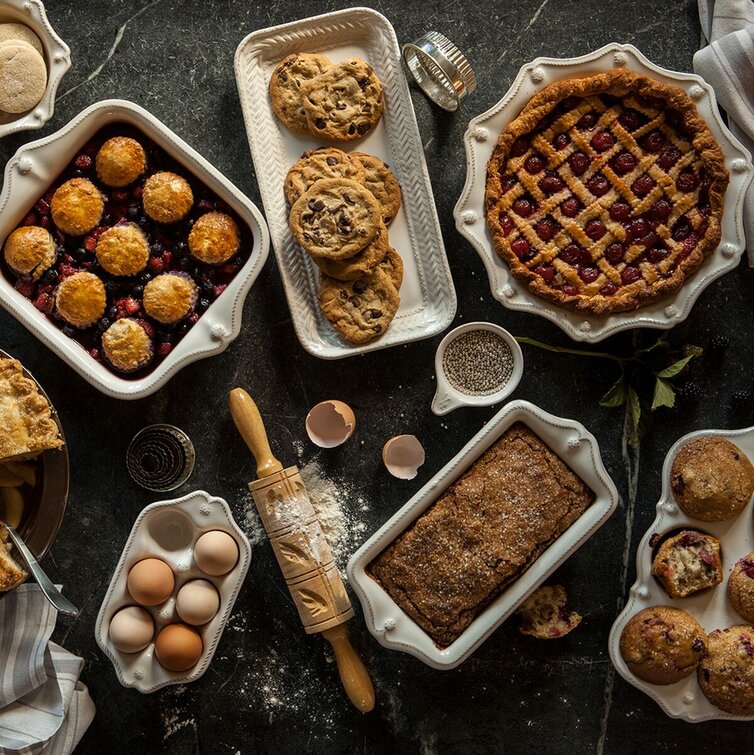 Juliska Berry & Thread Loaf Pan - Whitewash