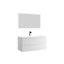 Ensemble de meuble-lavabo mural simple 39 po Jasso-527149230
