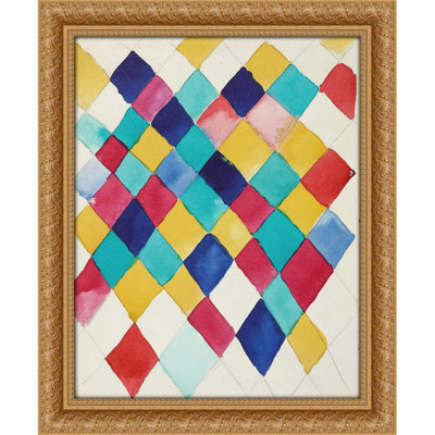 Farbstudie mit Rauten (1913)