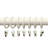 Asaro 1.25" Clip Ring Matte White Beige 7-pack