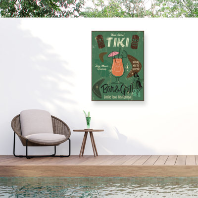 Toile d'extérieur Fiona Stokes-Gilbert «Tiki Bar & Grill B»