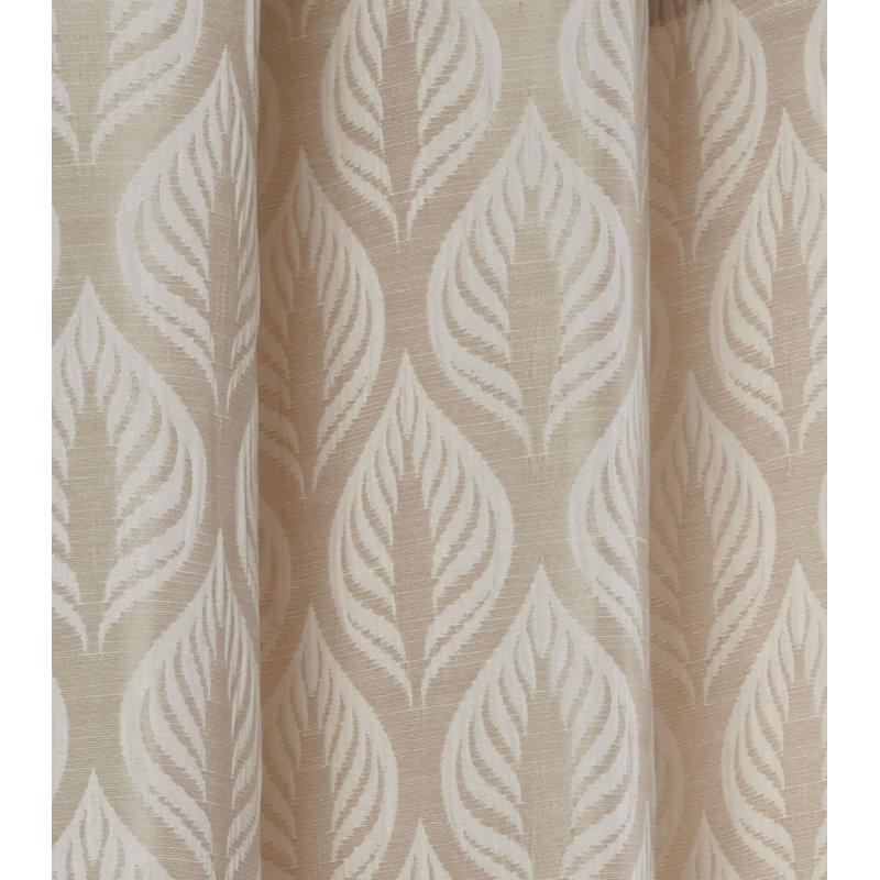 Midtown Room Darkening Curtain Pair, 168cm W x 137cm L, Natural