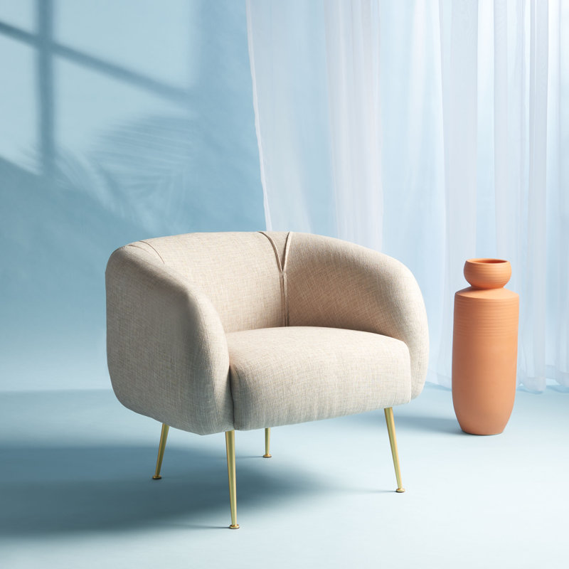 Fauteuil l 33 po Alena, Mélange de polyester gruau