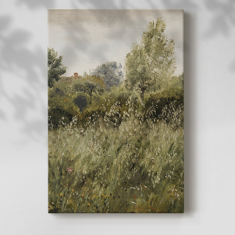 Paysage rétro CCXIX - galerie Cavas, H 18 po x l 12 po