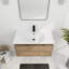 Meuble-lavabo mural 36 po avec lavabo gel