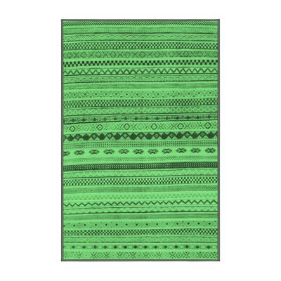 Keiandra Washable Geometric Indoor Rug