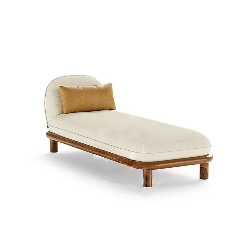 Chaise moderne et simple en coton et lin