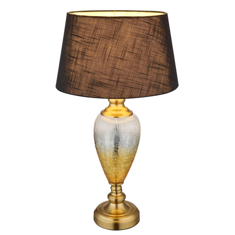 Descally Metal Table Lamp, Gold, Black