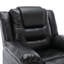 Fauteuil inclinable manuel et pivotant à 360 ° de cinéma maison avec accoudoirs larges