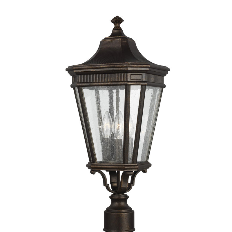 Petit lampadaire Cotswold Lane de Génération Lighting , Bronze grec, H 9,5 po x l 9,5 po x P 22,37 po