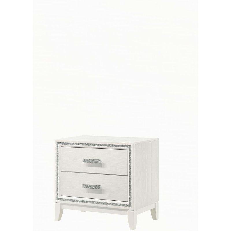 Table de chevet Haiden, Blanc