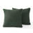 Decorative Compression Hunter Green Corduroy Square Throw Pillow Covers With Inserts-108211494