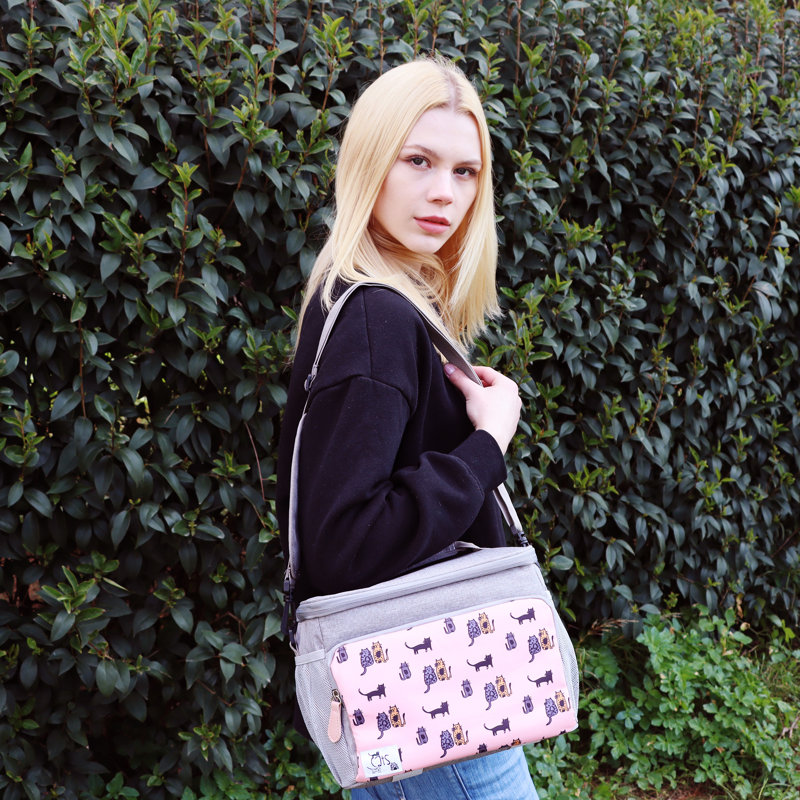  Cats Insulated Bag Pink