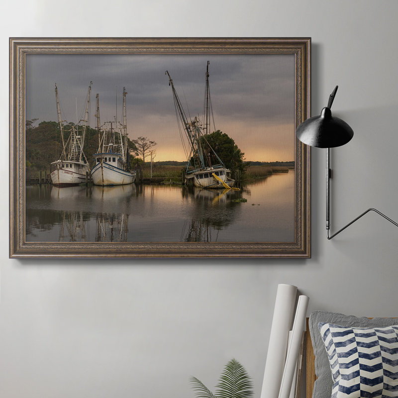 " Trawlers ", 16" H x 20" W x 2.5" D