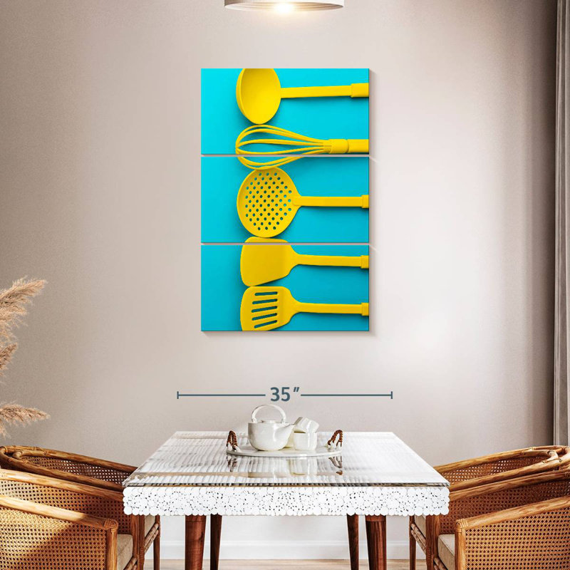 Senne Yellow Kitchen Tools, 45" H x 28" W