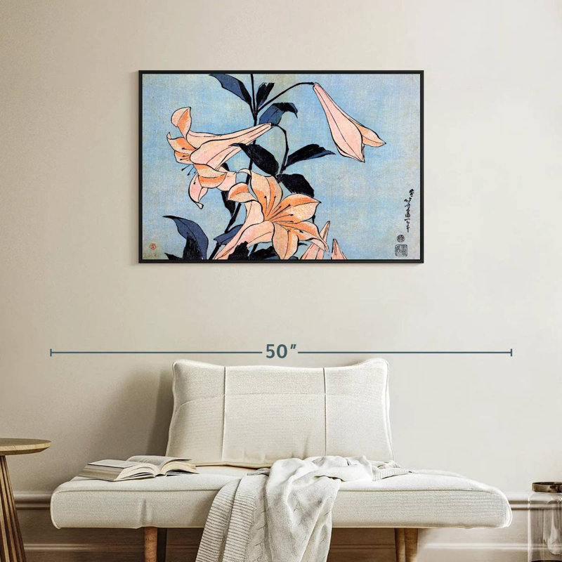 Harnek Lilies 1830, H 25 po x l 37 po