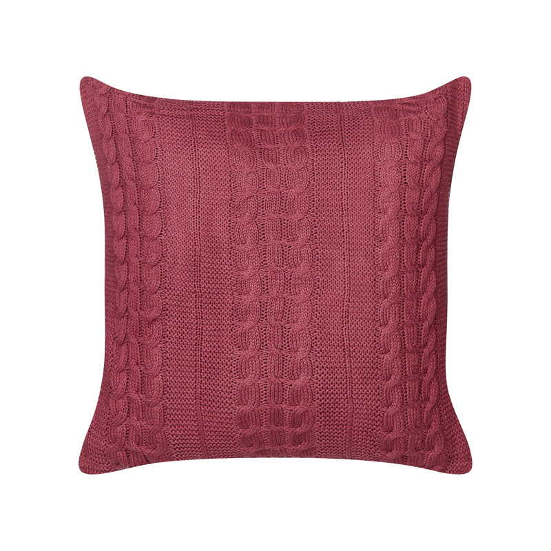 Grazian Square Cushion, Burgundy
