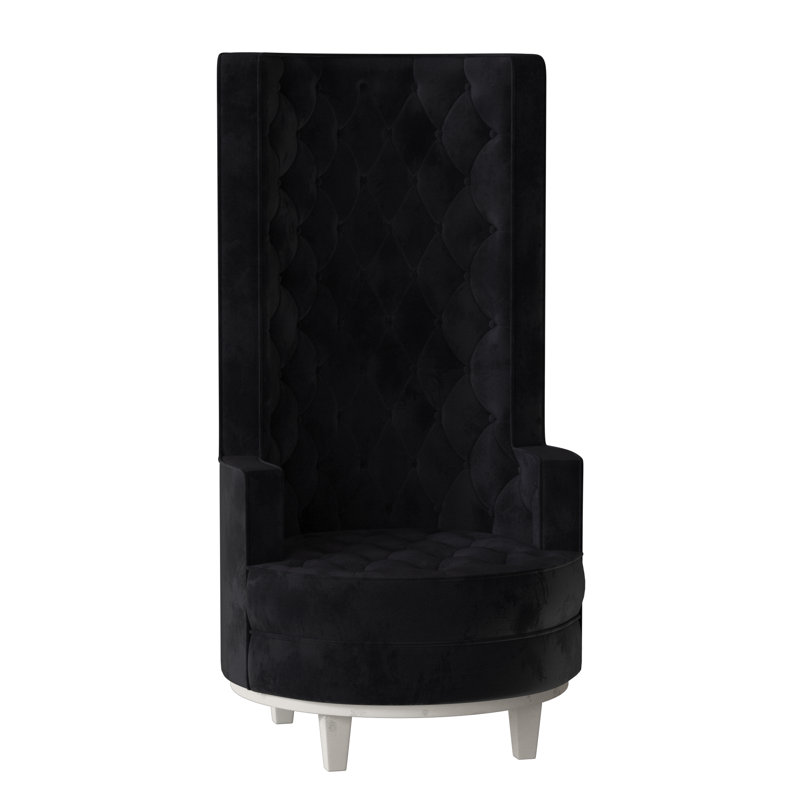 Norma Wingback Chair, Antique White, Gabrielle Sky