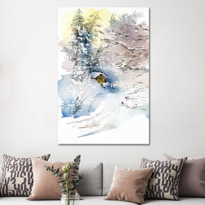 Winter by Marina Ignatova - Painting on Canvas