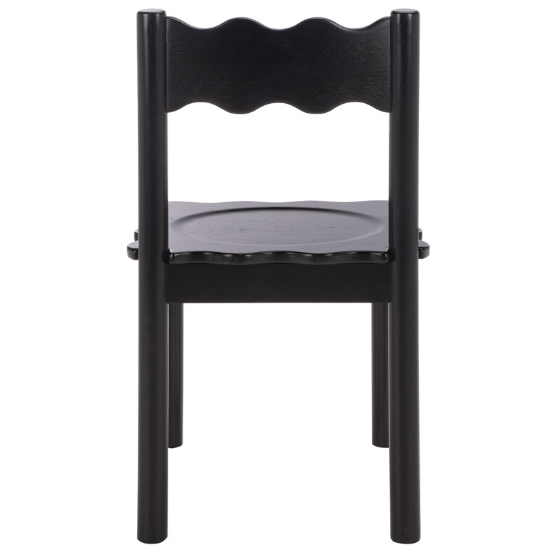 Nolly Scallop Dining Chairs, Black