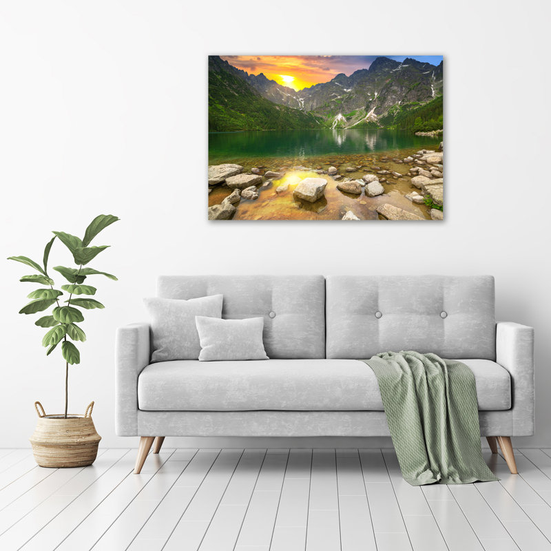 Sea Eye Of The Tatra Mountains - Wrapped Canvas Print