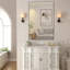 Miroir mural de salle de bain rectangulaire surdimensionné avec cadre-502721588-502721577