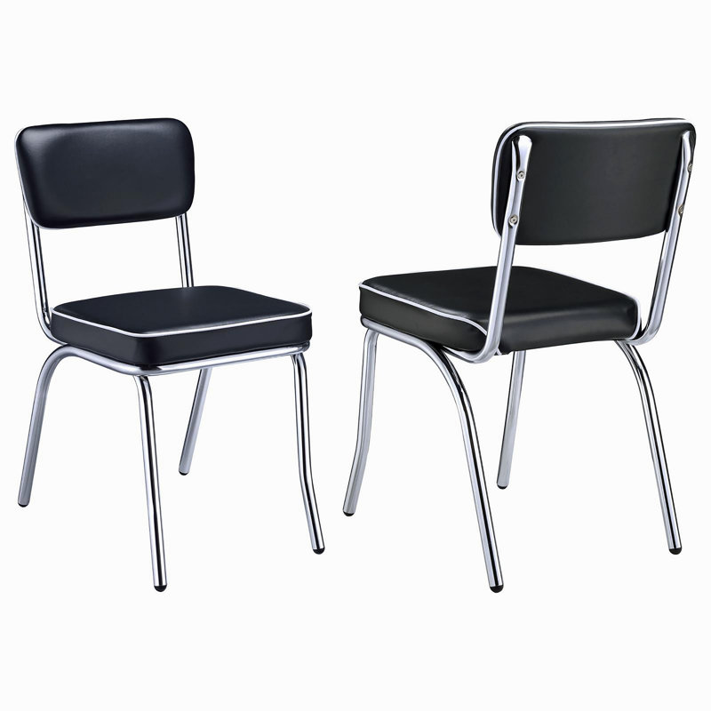 Ensemble de 2 chaises d'appoint rembourrées